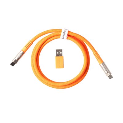 Keychron Double-Sleeved Geek Gable 8K, näppäimistön kaapeli, oranssi