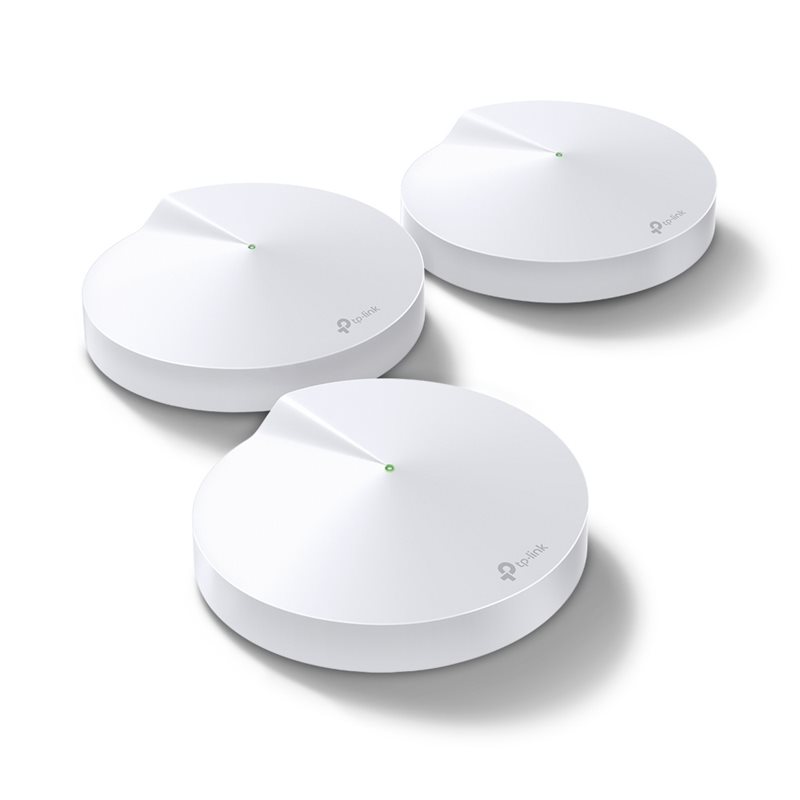 TP-Link Deco M5, Dual Band AC1300 Wi‑Fi 5 -Mesh-järjestelmä, valkoinen, 3 kpl