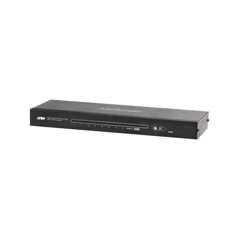 Aten HDMI Standard-jakaja, 1 > 8 Cat5e, 2x19-pin naaras ja 16xRJ45