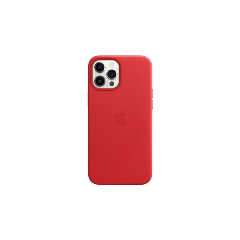 Apple Leather Case with MagSafe, nahkainen suojakuori, iPhone 12 Pro Max, PRODUCT RED