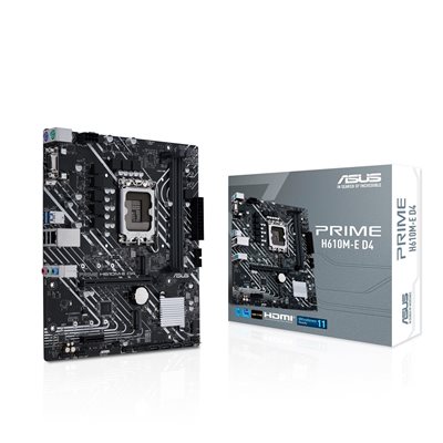 Asus PRIME H610M-E D4, mATX-emolevy