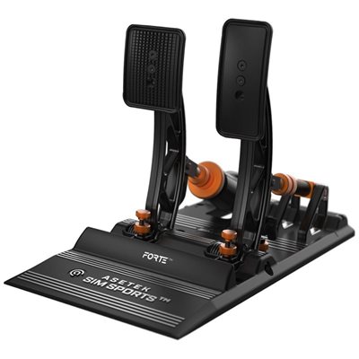 Asetek Forte Sim Racing Pedals Brake and Throttle -polkimet, musta/oranssi