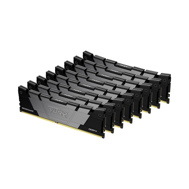 Kingston 256GB (8 x 32GB) FURY Renegade DDR4, 3200MHz, CL16, 1.35V, musta/harmaa