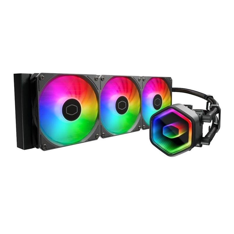 Cooler Master MasterLiquid 360 Core II, 360mm AIO-nestejäähdytysratkaisu prosessorille, musta