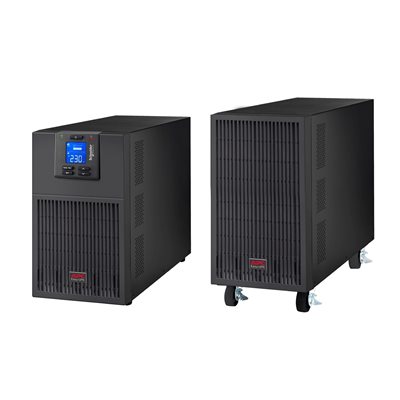 APC 6000VA/6000W Easy UPS On-Line SRV -UPS-laite, 1P + N + E, musta