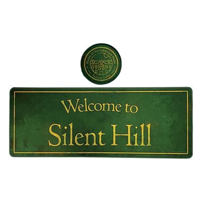 FaNaTtik Silent Hill Desk Pad & Coaster Set, hiirimatto + lasialunen