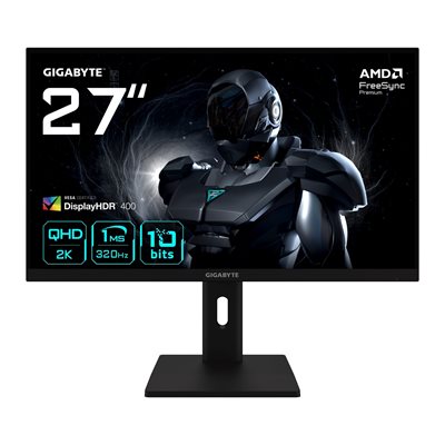 Gigabyte (Outlet) 27" G27Q3, 320Hz (OC) QHD-pelimonitori, musta