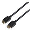 Deltaco 2.1 HDMI -näyttökaapeli, LSZH, 1m, musta