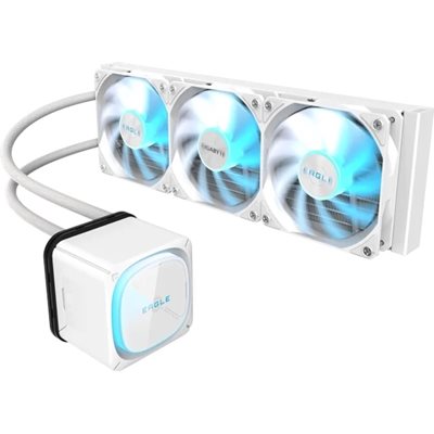 Gigabyte Eagle 360 Ice, 360mm AIO-nestejäähdytysratkaisu prosessorille, valkoinen