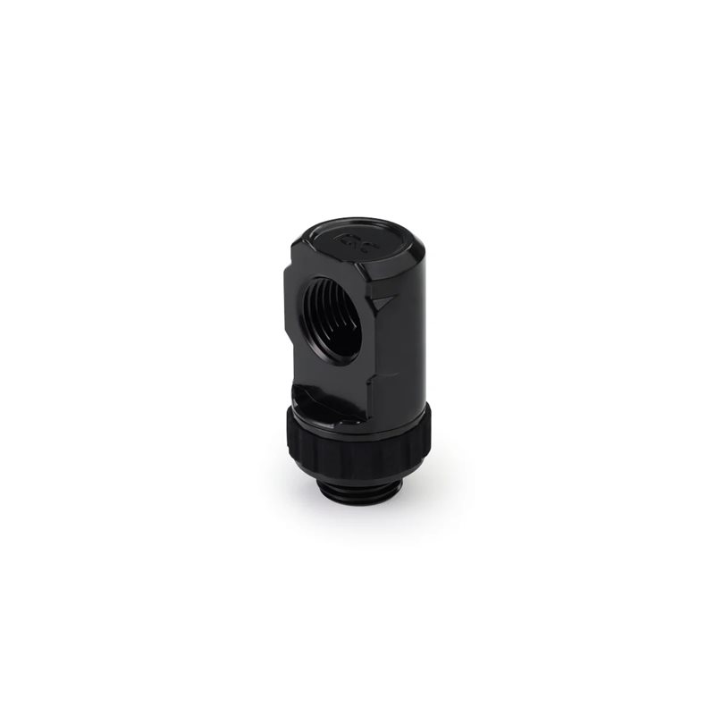 Alphacool Apex Grip Adapter 90°, OT/IT, G1/4, kierrettävä, musta