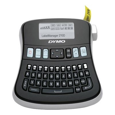 Dymo LabelManager 210D -tarratulostin, musta/hopea