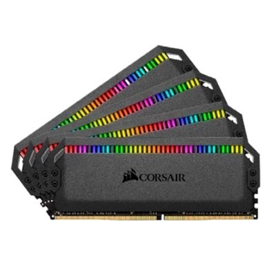 Corsair 128GB (4 x 32GB) Dominator Platinum RGB, DDR4 3600MHz, CL18, 1.35V, musta
