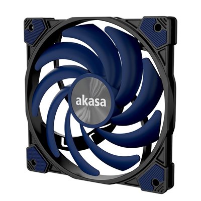 Akasa ALUCIA XS12, 120x120x15 PWM-laitetuuletin, 700-2000RPM, Photic Blue