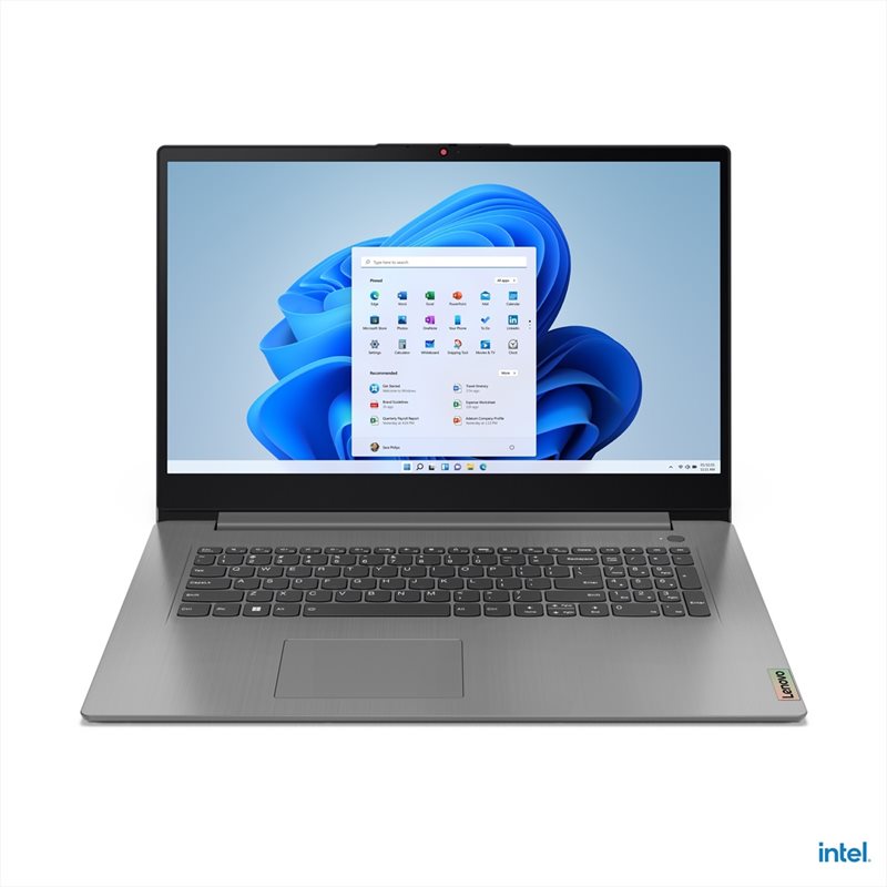 Lenovo 17,3" IdeaPad 3 17IAU7, kannettava tietokone, Arctic Grey