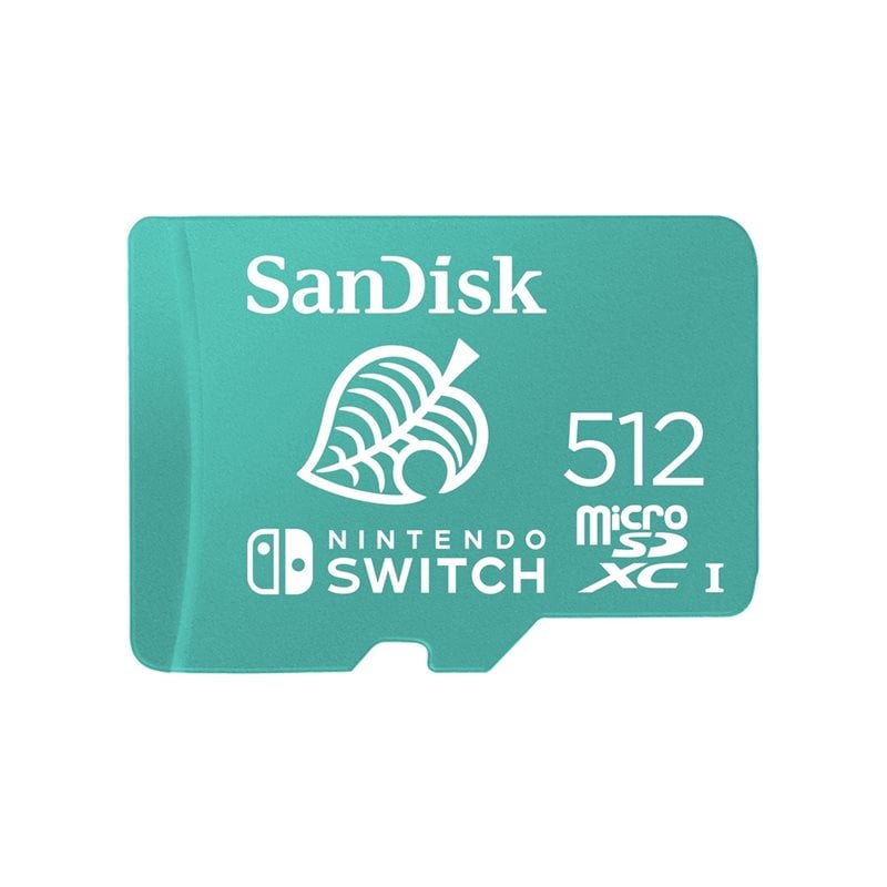 Sandisk 512GB Nintendo Switch Animal Crossing, microSDXC -muistikortti, UHS-I, 100/90 MB/s