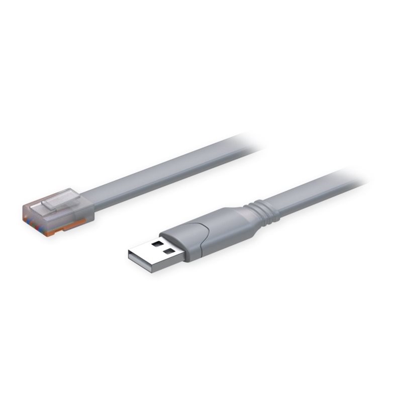 Teltonika Console cable, USB-A -> RJ-45, 1,8m, harmaa