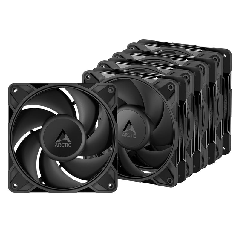 ARCTIC P12 Pro PST - 5 pack, 120mm PWM-laitetuuletinsarja, 5 kpl, musta