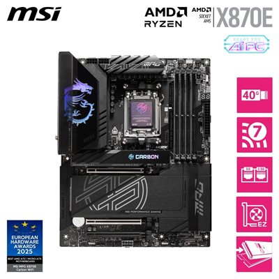 MSI MPG X870E CARBON WIFI, ATX-emolevy
