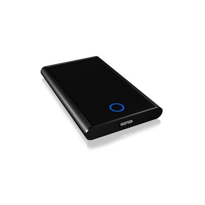 IcyBox Ulkoinen kotelo 2.5" SATA III 6G HDD/SSD-levylle, 3.2 Gen1, musta