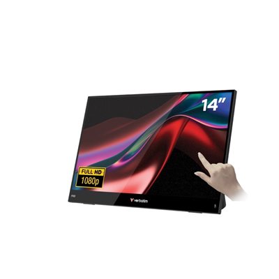 Verbatim 14" Light, Full HD -mobiili/kosketusnäyttö, musta