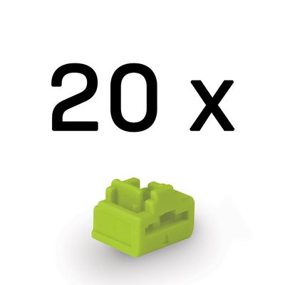 Lindy RJ-45 Port Blocker, 20kpl, vihreä
