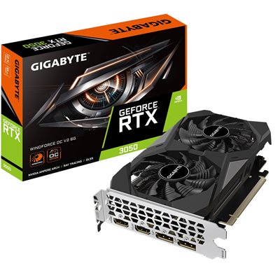 Gigabyte (Outlet) GeForce RTX 3050 WINDFORCE OC V2 -näytönohjain, 6GB GDDR6