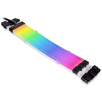 Lian Li (Outlet) Stimer Plus V2 Triple 8 PIN, 3 x 8-pin RGB-valaistu näytönohjaimen virtakaapeli, 300 mm