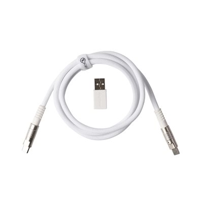 Keychron Double-Sleeved Geek Gable 8K, näppäimistön kaapeli, valkoinen