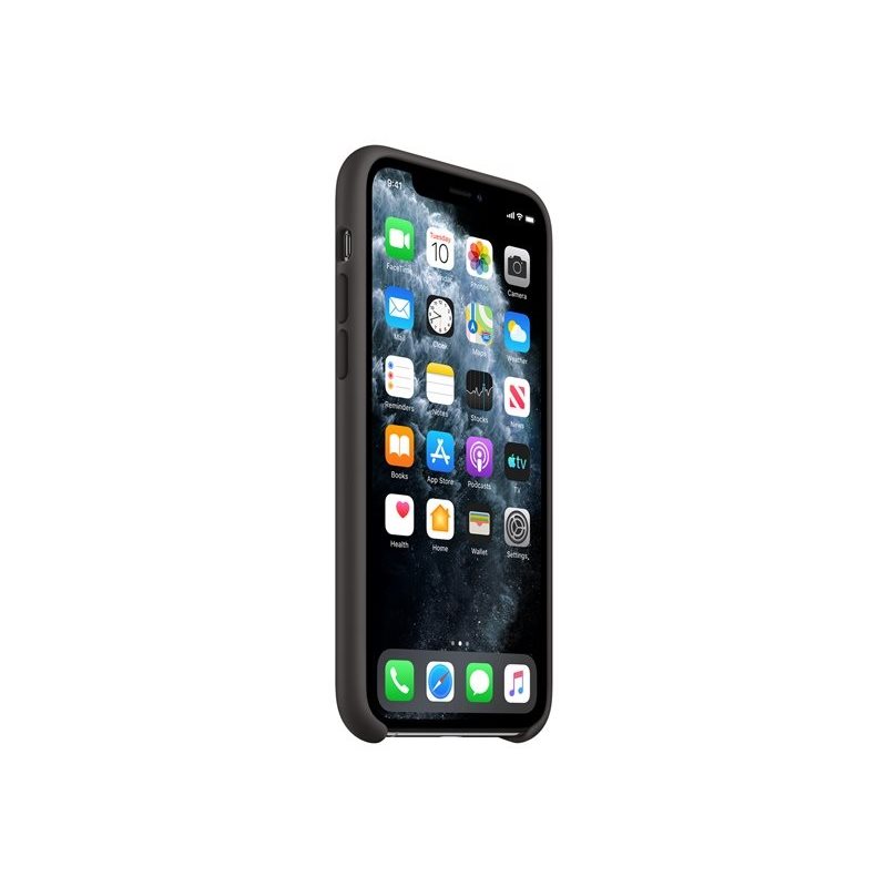 Apple iPhone 11 Pro silikonisuojakuori, musta