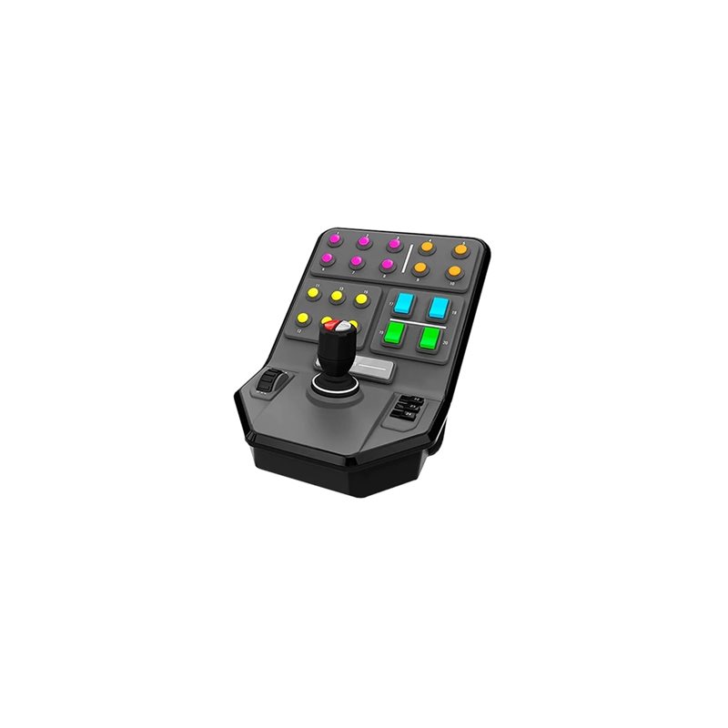 Logitech Saitek Farm Sim Side Panel Control Deck, raskaan kaluston sivupaneeli PC:lle, musta