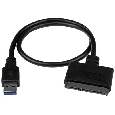 StarTech.com 3.2 Gen2 USB-A -> 2.5" SATA III -adapteri, musta
