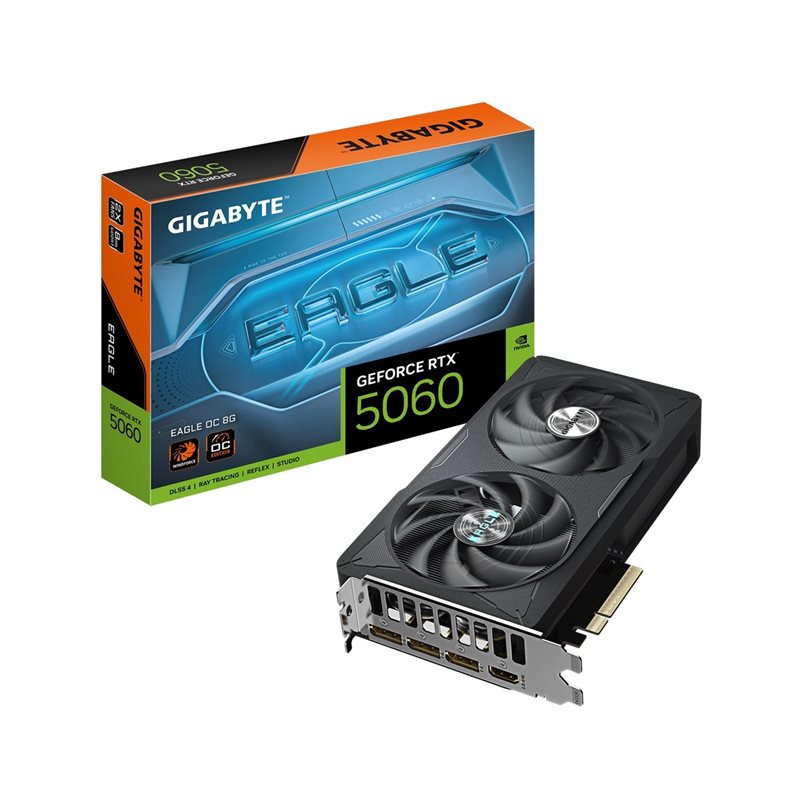Gigabyte GeForce RTX 5060 EAGLE OC -näytönohjain, 8GB GDDR7