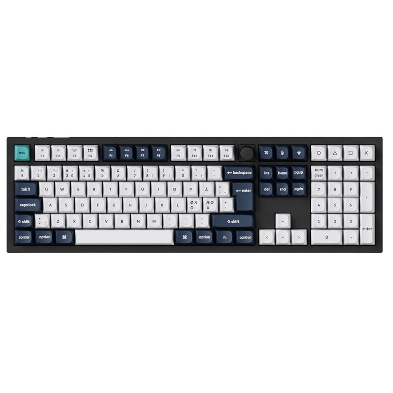 Keychron (Outlet) Q6 Max, langaton mekaaninen näppäimistö, Gateron Jupiter Brown, Carbon Black