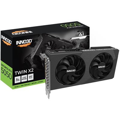 INNO3D GeForce RTX 5050 TWIN X2 -näytönohjain, 8GB GDDR6