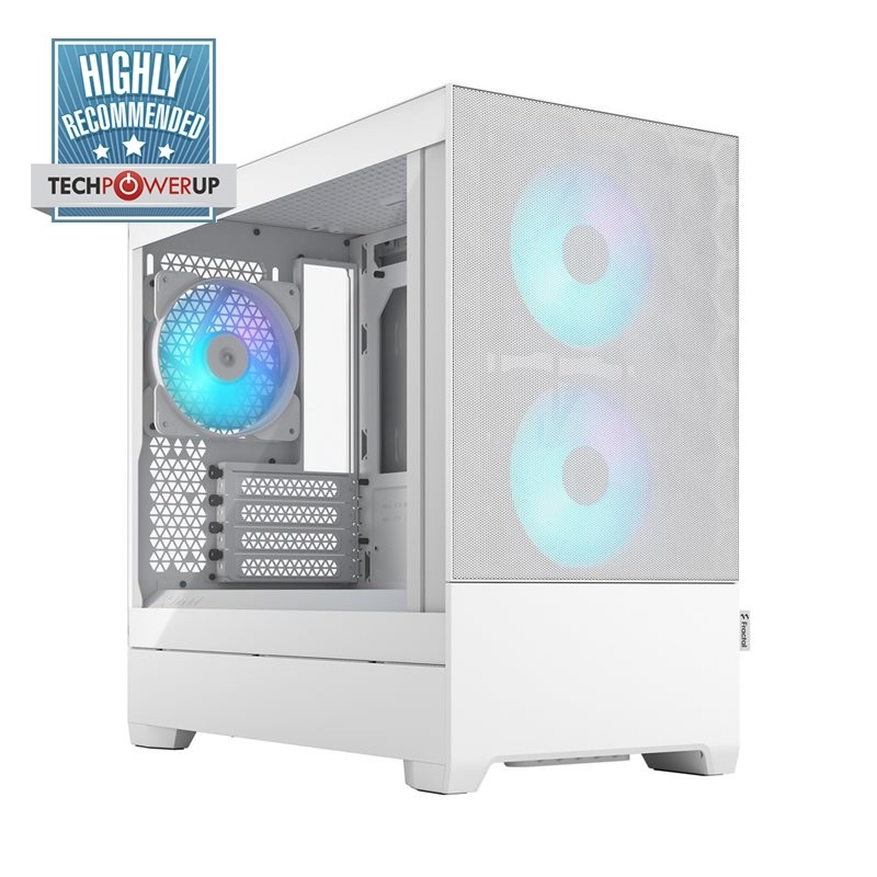 Fractal Design (Outlet) Pop Mini Air RGB White - TG Clear Tint, mATX-kotelo, valkoinen