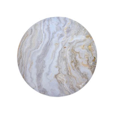 Arozzi ZONA Floor Pad, White Marble -tuolimatto, valkoinen/harmaa