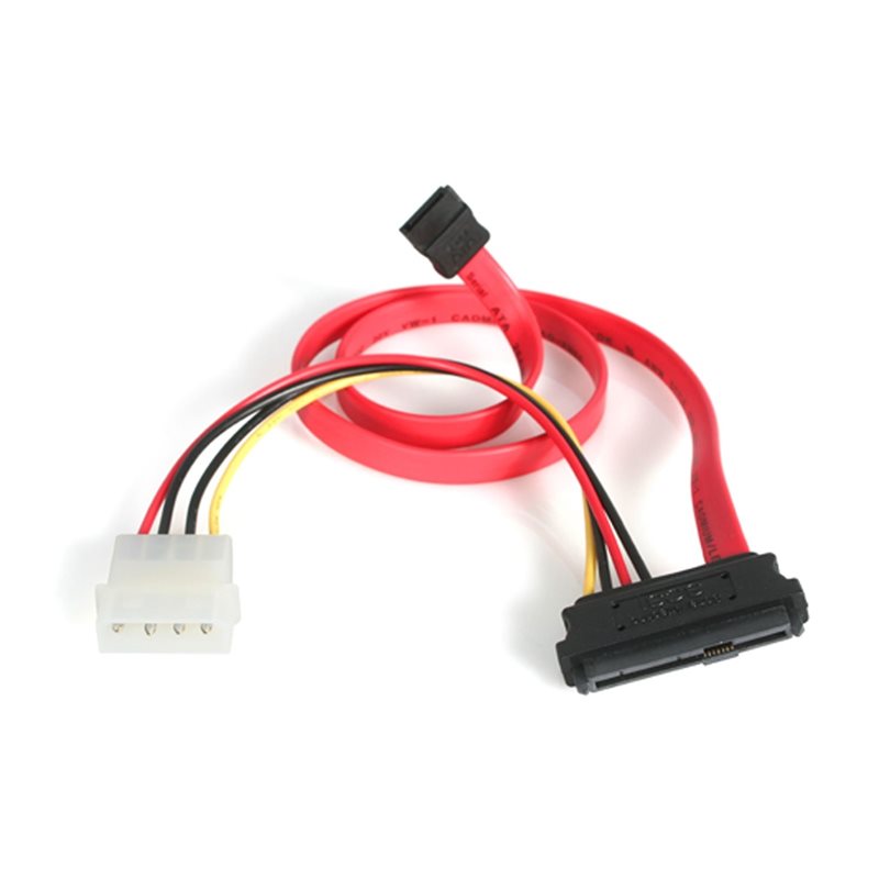 StarTech.com SAS SFF-8482 + LP4 -> SATA -kaapeli, 45cm, musta