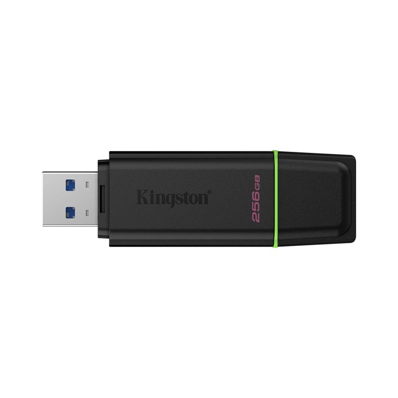 Kingston 256GB DataTraveler Exodia Gen2, 3.2 Gen1 USB-A -muistitikku, musta/vihreä