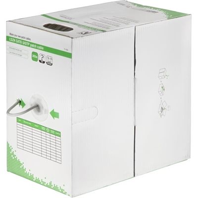 Deltaco U/UTP Cat6 asennuskaapeli, monisäikeinen, LSZH, 305m laatikko, harmaa