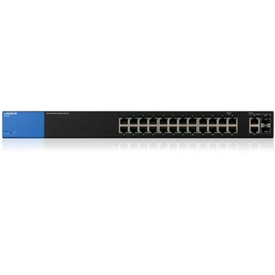 Linksys Verkkokytkin, Gigabit, 26xRJ45, 2xSFP, metalli, musta