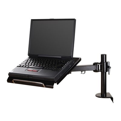 Neomounts 10-22" Notebook desk mount, kannettavan tietokoneen pöytäteline, musta