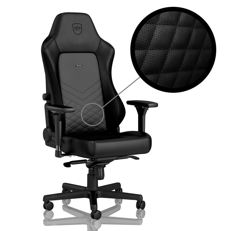 noblechairs HERO Gaming Chair, keinonahkaverhoiltu pelituoli, musta (Tarjous! Norm. 419,90€)