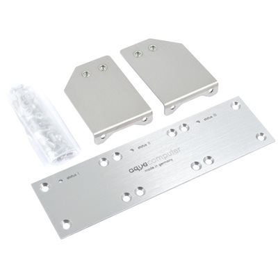 Aqua Computer Bezel set -kehyssarja, poweradjust 2/3 ja farbwerk, harjattu ruostumaton teräs