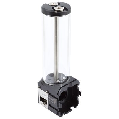 Aqua Computer aquainlet XT 150ml -nestesäiliö, G1/4", musta/läpinäkyvä