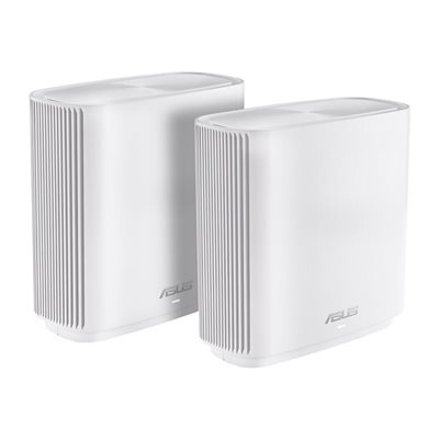 Asus ZenWiFi AX (XT8), Tri-Band Mesh WiFi 6 -järjestelmä koko kodille, 2 kpl, valkoinen