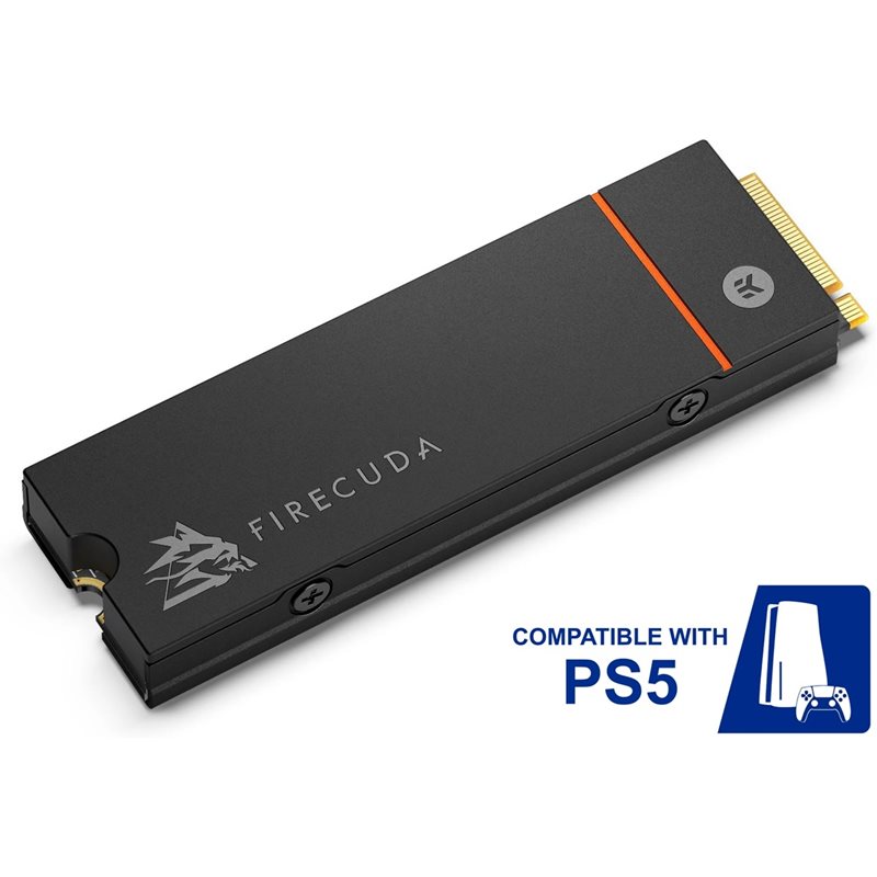 Seagate 500GB FireCuda 530 Heatsink, M.2 2280 SSD-levy, PCIe 4.0 x4, NVMe, 7000/3000 MB/s