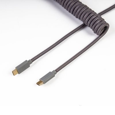 Keychron Coiled Aviator Cable, harmaa