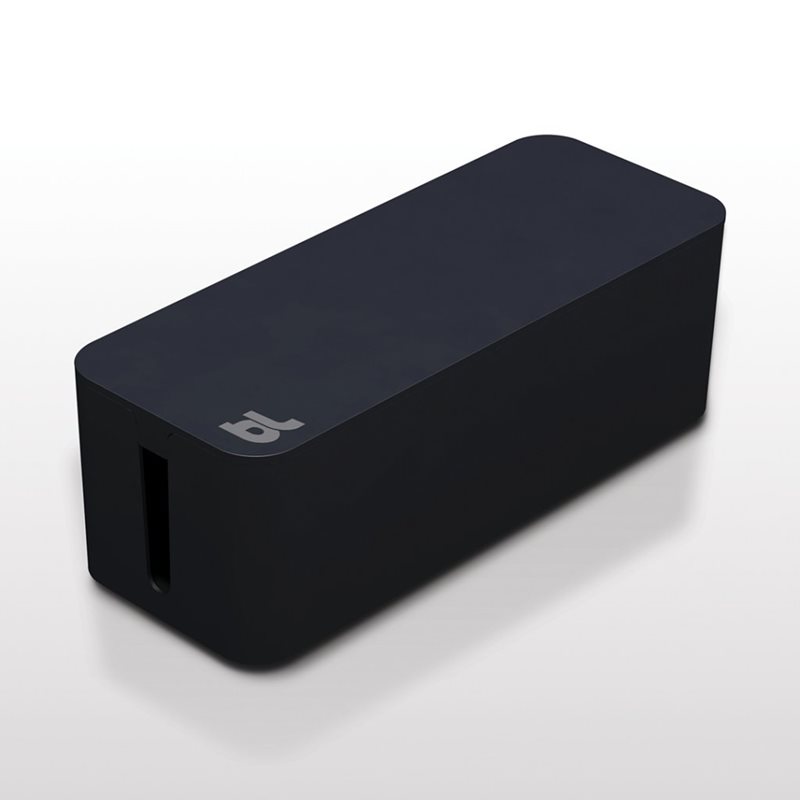 Bluelounge CableBox, palonkestävä johtosäilytysratkaisu, musta