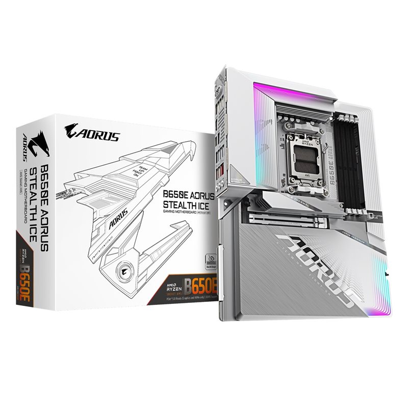 Gigabyte B650E AORUS STEALTH ICE, ATX-emolevy