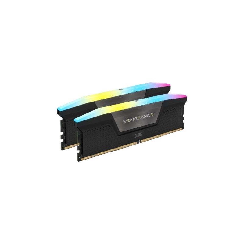 Corsair 16GB (2 x 8GB) Vengeance RGB, DDR5 5200MHz, CL40, 1.25V, musta/harmaa